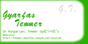 gyarfas temmer business card